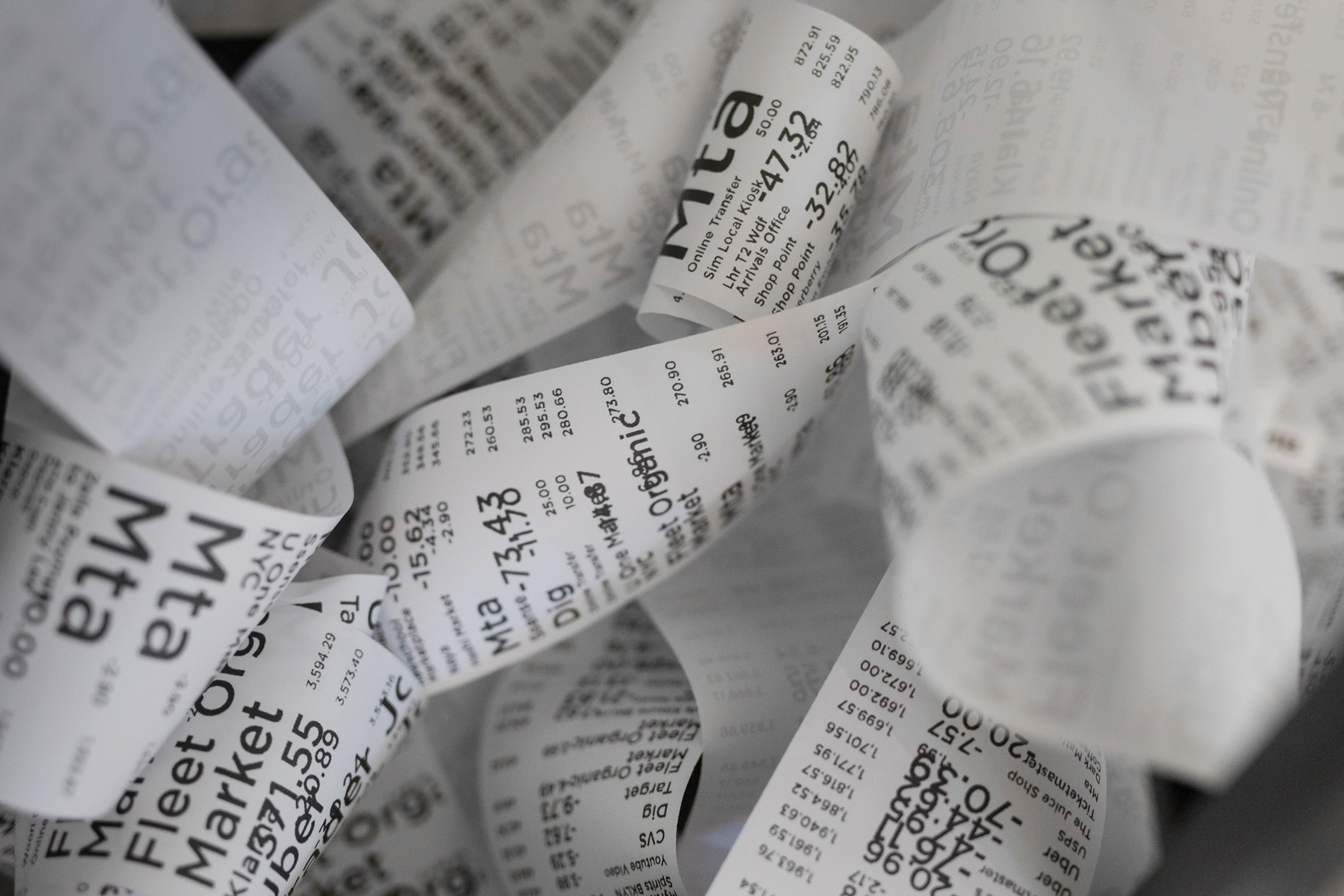 Receipt detail view